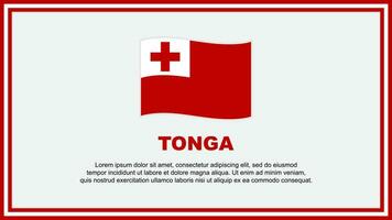 Tonga Flag Abstract Background Design Template. Tonga Independence Day Banner Social Media Vector Illustration. Tonga Banner