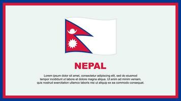 Nepal Flag Abstract Background Design Template. Nepal Independence Day Banner Social Media Vector Illustration. Nepal Banner