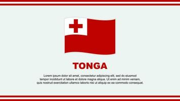 Tonga Flag Abstract Background Design Template. Tonga Independence Day Banner Social Media Vector Illustration. Tonga Design