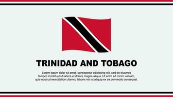 Trinidad And Tobago Flag Abstract Background Design Template. Trinidad And Tobago Independence Day Banner Social Media Vector Illustration. Trinidad And Tobago Design