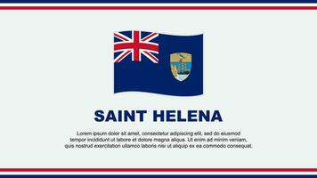 Saint Helena Flag Abstract Background Design Template. Saint Helena Independence Day Banner Social Media Vector Illustration. Saint Helena Design