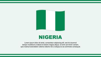 Nigeria bandera resumen antecedentes diseño modelo. Nigeria independencia día bandera social medios de comunicación vector ilustración. Nigeria diseño