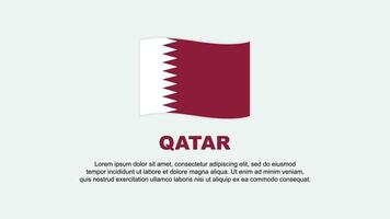 Qatar Flag Abstract Background Design Template. Qatar Independence Day Banner Social Media Vector Illustration. Qatar Background