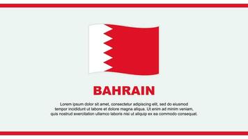 Bahrain Flag Abstract Background Design Template. Bahrain Independence Day Banner Social Media Vector Illustration. Bahrain Design