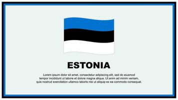 Estonia Flag Abstract Background Design Template. Estonia Independence Day Banner Social Media Vector Illustration. Estonia Banner