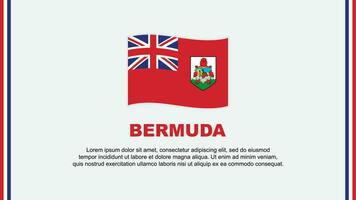 Bermuda Flag Abstract Background Design Template. Bermuda Independence Day Banner Social Media Vector Illustration. Bermuda Cartoon