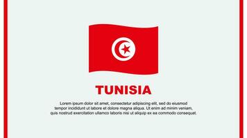 Tunisia Flag Abstract Background Design Template. Tunisia Independence Day Banner Social Media Vector Illustration. Tunisia Cartoon