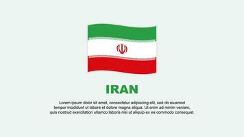 Iran Flag Abstract Background Design Template. Iran Independence Day Banner Social Media Vector Illustration. Iran Background