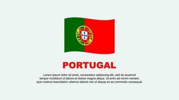 Portugal Flag Abstract Background Design Template. Portugal Independence Day Banner Social Media Vector Illustration. Portugal Background