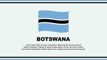 Botswana Flag Abstract Background Design Template. Botswana Independence Day Banner Social Media Vector Illustration. Botswana Design