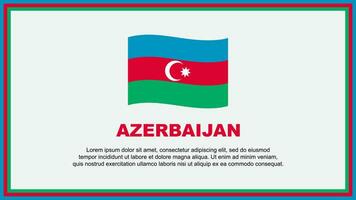 Azerbaijan Flag Abstract Background Design Template. Azerbaijan Independence Day Banner Social Media Vector Illustration. Azerbaijan Banner