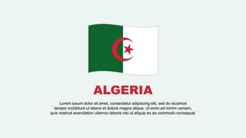 Algeria Flag Abstract Background Design Template. Algeria Independence Day Banner Social Media Vector Illustration. Algeria Background