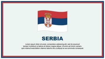 Serbia Flag Abstract Background Design Template. Serbia Independence Day Banner Social Media Vector Illustration. Serbia Banner