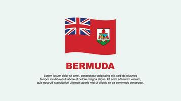 Bermuda Flag Abstract Background Design Template. Bermuda Independence Day Banner Social Media Vector Illustration. Bermuda Background