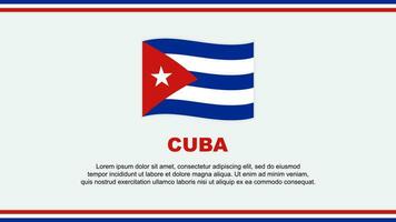 Cuba bandera resumen antecedentes diseño modelo. Cuba independencia día bandera social medios de comunicación vector ilustración. Cuba diseño