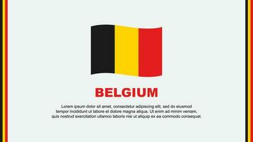 Belgium Flag Abstract Background Design Template. Belgium Independence Day Banner Social Media Vector Illustration. Belgium Cartoon