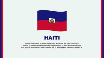 Haiti Flag Abstract Background Design Template. Haiti Independence Day Banner Social Media Vector Illustration. Haiti Cartoon