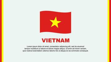 Vietnam bandera resumen antecedentes diseño modelo. Vietnam independencia día bandera social medios de comunicación vector ilustración. Vietnam dibujos animados