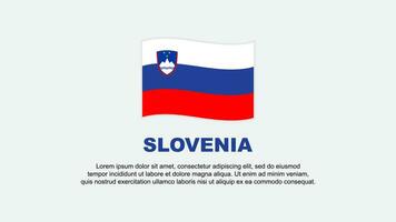 Slovenia Flag Abstract Background Design Template. Slovenia Independence Day Banner Social Media Vector Illustration. Slovenia Background