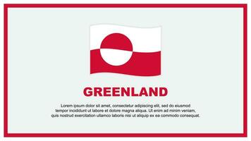 Greenland Flag Abstract Background Design Template. Greenland Independence Day Banner Social Media Vector Illustration. Greenland Banner