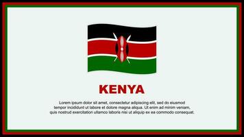 Kenya Flag Abstract Background Design Template. Kenya Independence Day Banner Social Media Vector Illustration. Kenya Banner
