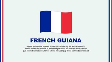 French Guiana Flag Abstract Background Design Template. French Guiana Independence Day Banner Social Media Vector Illustration. Cartoon