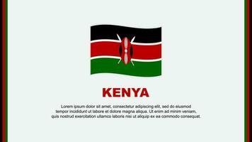 Kenya Flag Abstract Background Design Template. Kenya Independence Day Banner Social Media Vector Illustration. Kenya Cartoon