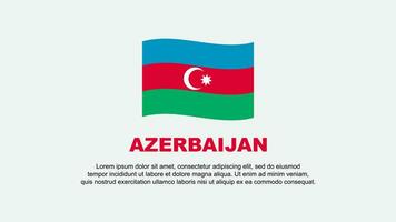 Azerbaijan Flag Abstract Background Design Template. Azerbaijan Independence Day Banner Social Media Vector Illustration. Azerbaijan Background