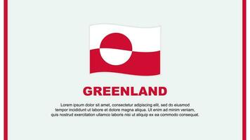 Greenland Flag Abstract Background Design Template. Greenland Independence Day Banner Social Media Vector Illustration. Greenland Cartoon