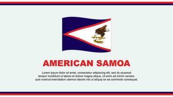 American Samoa Flag Abstract Background Design Template. American Samoa Independence Day Banner Social Media Vector Illustration. American Samoa Design