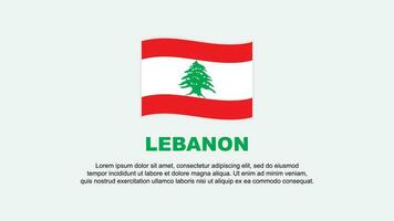 Lebanon Flag Abstract Background Design Template. Lebanon Independence Day Banner Social Media Vector Illustration. Lebanon Background