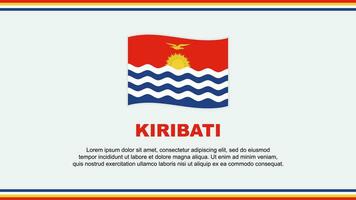 Kiribati Flag Abstract Background Design Template. Kiribati Independence Day Banner Social Media Vector Illustration. Kiribati Design