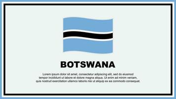 Botswana Flag Abstract Background Design Template. Botswana Independence Day Banner Social Media Vector Illustration. Botswana Banner