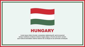 Hungary Flag Abstract Background Design Template. Hungary Independence Day Banner Social Media Vector Illustration. Hungary Banner