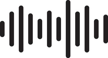 Radio Wave icon. Monochrome simple sound wave isolated on. Equalizer, Audio wave, Radio signal, medical, Music, Recording, Vector. Volume level symbols vector