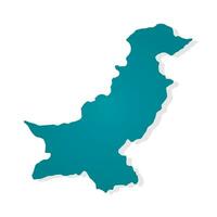 Pakistan map illustration. Vector design.