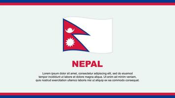 Nepal Flag Abstract Background Design Template. Nepal Independence Day Banner Social Media Vector Illustration. Nepal Design