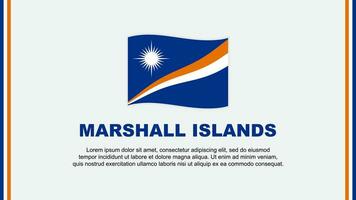 Marshall Islands Flag Abstract Background Design Template. Marshall Islands Independence Day Banner Social Media Vector Illustration. Marshall Islands Cartoon