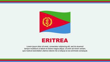 Eritrea Flag Abstract Background Design Template. Eritrea Independence Day Banner Social Media Vector Illustration. Eritrea Design