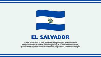 El Salvador Flag Abstract Background Design Template. El Salvador Independence Day Banner Social Media Vector Illustration. El Salvador Design