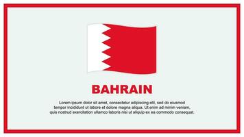 Bahrain Flag Abstract Background Design Template. Bahrain Independence Day Banner Social Media Vector Illustration. Bahrain Banner