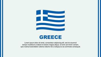 Greece Flag Abstract Background Design Template. Greece Independence Day Banner Social Media Vector Illustration. Greece Cartoon