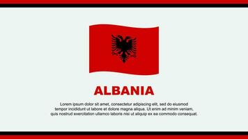 Albania bandera resumen antecedentes diseño modelo. Albania independencia día bandera social medios de comunicación vector ilustración. Albania diseño