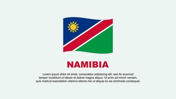 Namibia Flag Abstract Background Design Template. Namibia Independence Day Banner Social Media Vector Illustration. Namibia Background