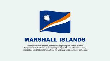 Marshall Islands Flag Abstract Background Design Template. Marshall Islands Independence Day Banner Social Media Vector Illustration. Marshall Islands Background