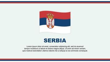 Serbia Flag Abstract Background Design Template. Serbia Independence Day Banner Social Media Vector Illustration. Serbia Design