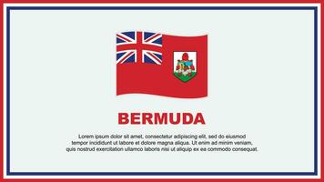 islas Bermudas bandera resumen antecedentes diseño modelo. islas Bermudas independencia día bandera social medios de comunicación vector ilustración. islas Bermudas bandera