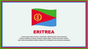 Eritrea Flag Abstract Background Design Template. Eritrea Independence Day Banner Social Media Vector Illustration. Eritrea Banner