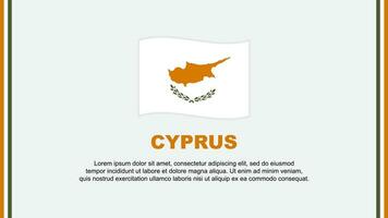 Chipre bandera resumen antecedentes diseño modelo. Chipre independencia día bandera social medios de comunicación vector ilustración. Chipre dibujos animados