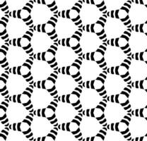 patrón abstracto sin costuras en blanco y negro. fondo y telón de fondo. diseño ornamental en escala de grises. adornos de mosaico. ilustración gráfica vectorial. vector